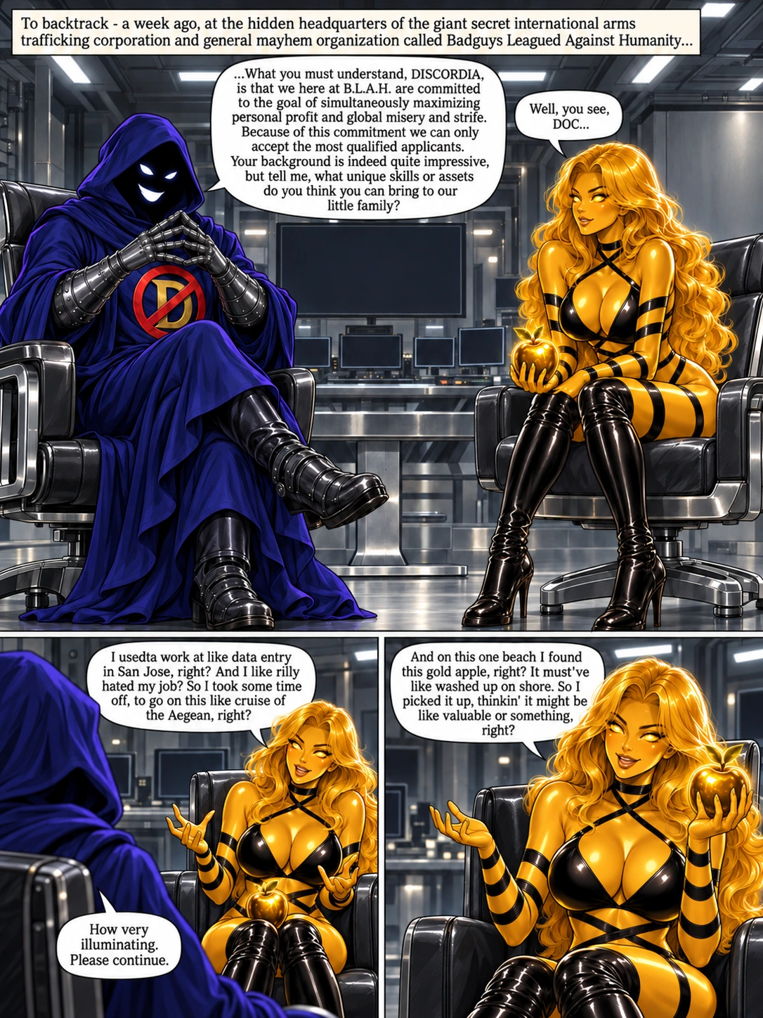 Illustrated comic page 4 of Anybody Got a Matchman?.