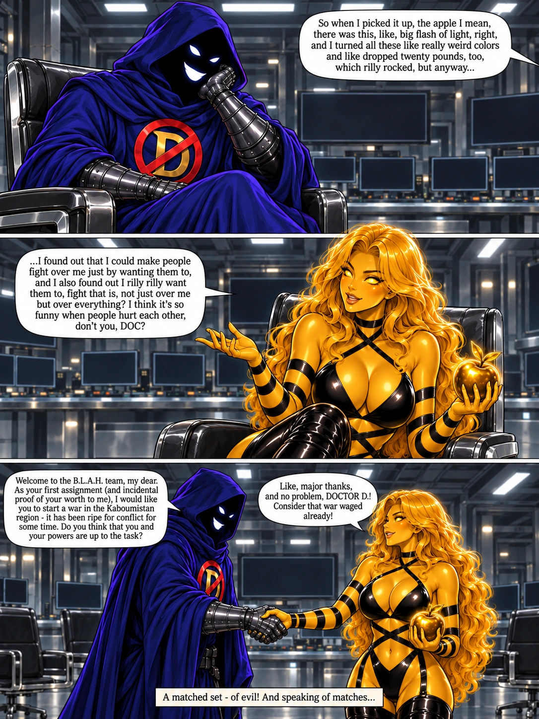 Illustrated comic page 5 of Anybody Got a Matchman?.