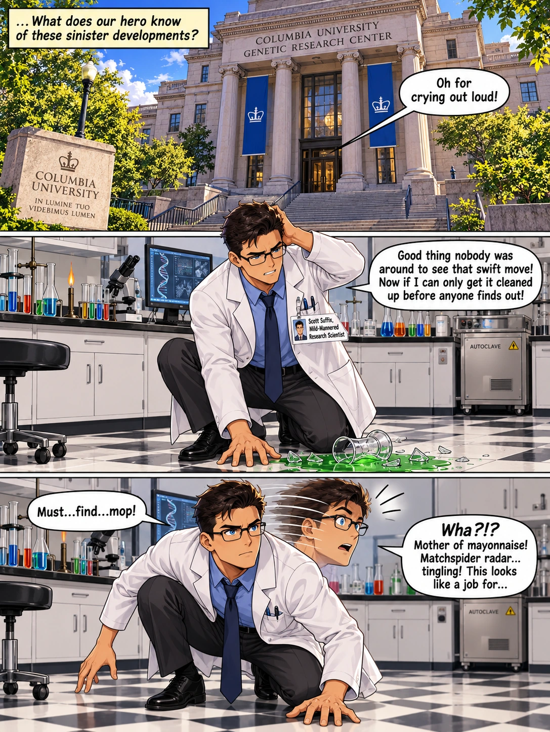 Illustrated comic page 6 of Anybody Got a Matchman?.