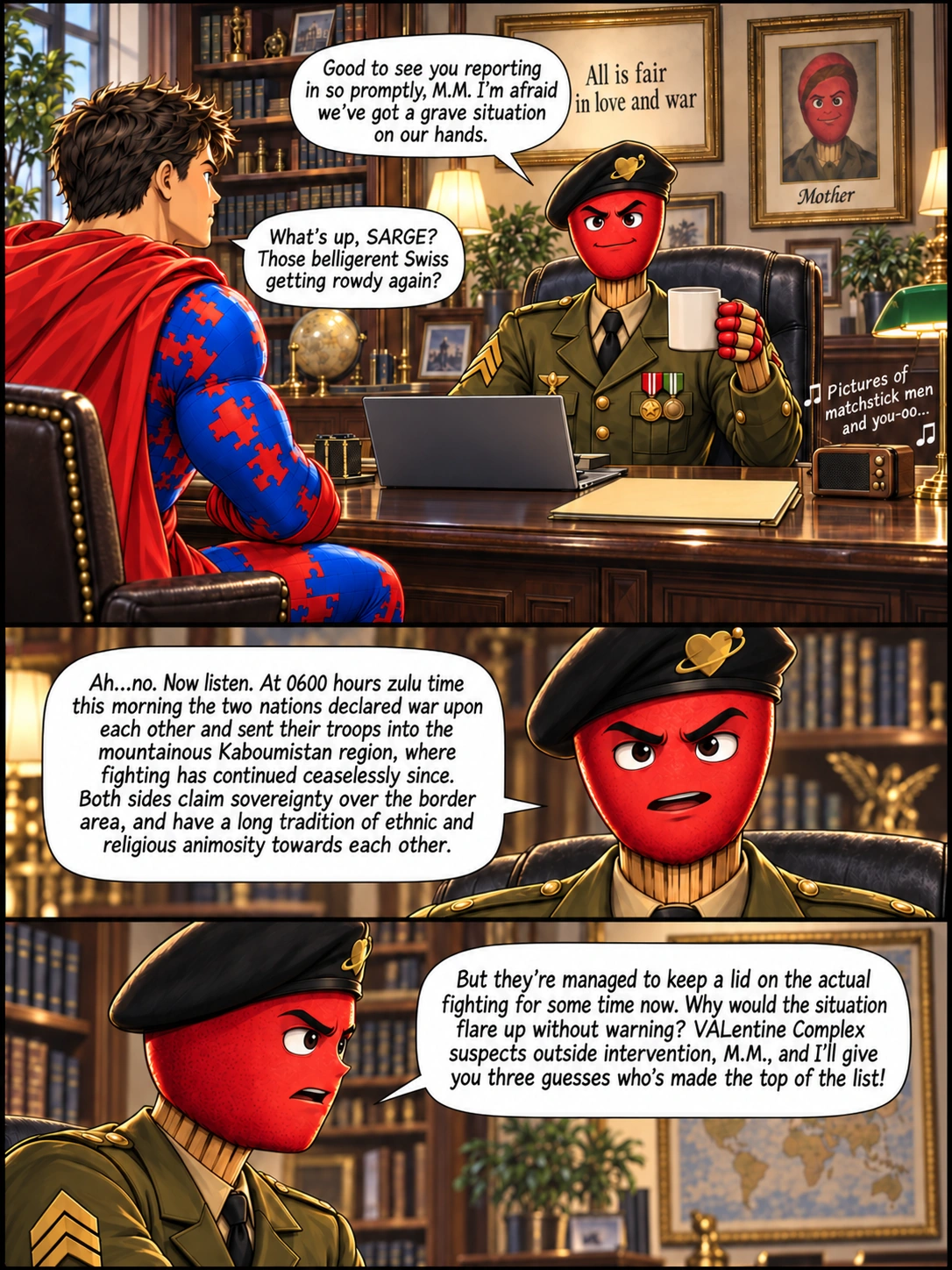 Illustrated comic page 9 of Anybody Got a Matchman?.