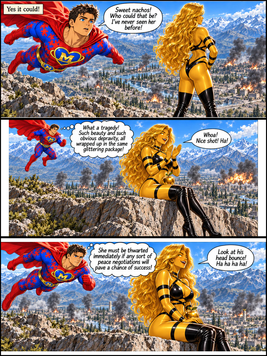 Illustrated comic page 13 of Anybody Got a Matchman?.
